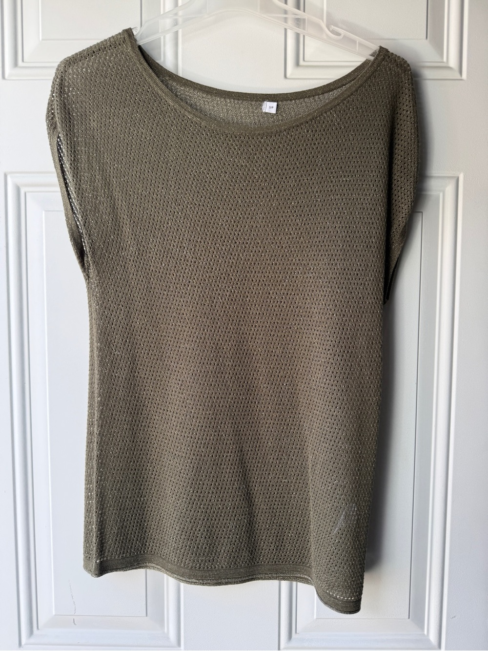 Olive Knit Sleeveless Top
